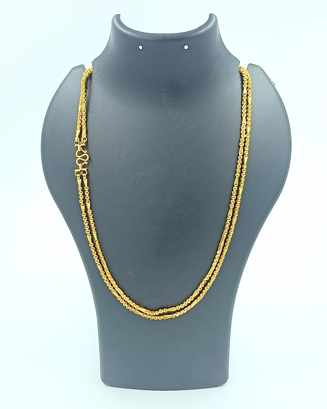 Double Chain One Gram Gold Finish Wholesale