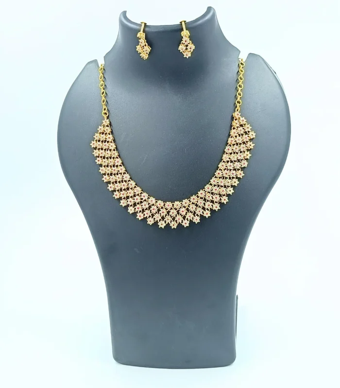 Jasmine Style Panchaloha Necklace Set Wholesale