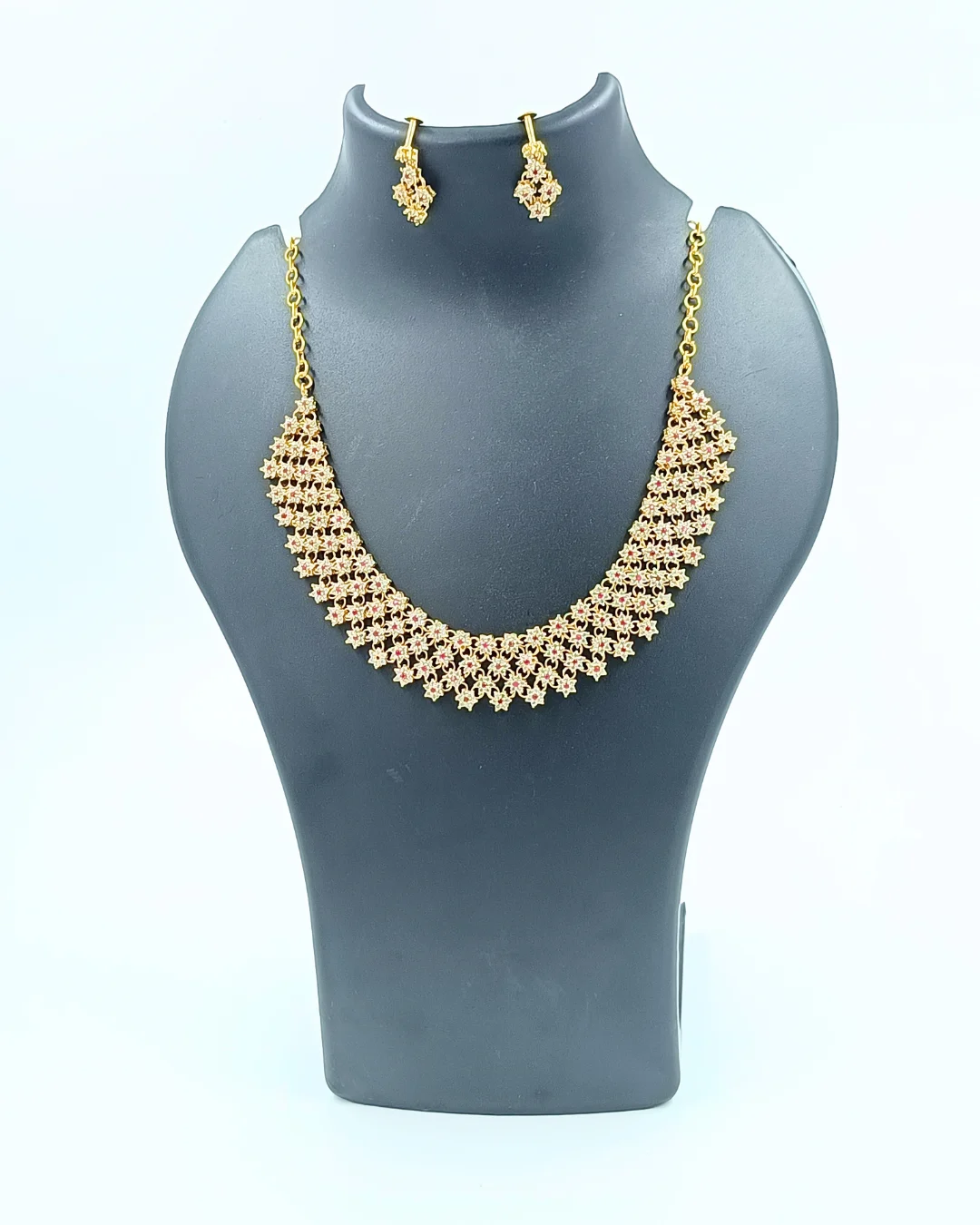 Jasmine Style Panchaloha Necklace Set Wholesale