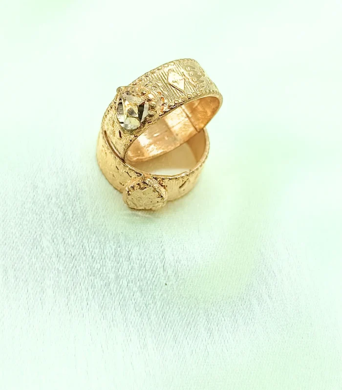 One Gram Gold Classic Toe Ring Pair